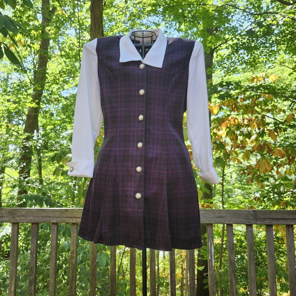 Vintage Especially Yours Giorgio Fortielli inspired preppy button down dress